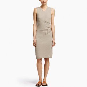 James Perse side draped jersey dress